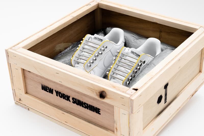 アートコレクティブ New York Sunshine から Air Force 1 のカスタムモデルがリリース unknwn new york sunshine nike air force 1 low black white release date info photos price wynwood miami art basel