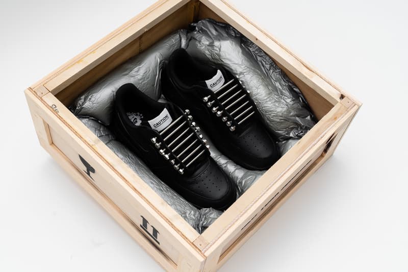 アートコレクティブ New York Sunshine から Air Force 1 のカスタムモデルがリリース unknwn new york sunshine nike air force 1 low black white release date info photos price wynwood miami art basel