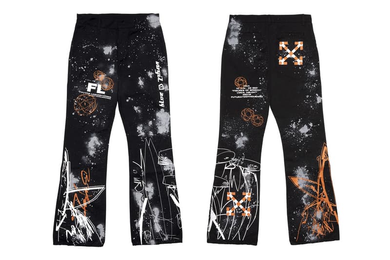 オフホワイトがフューチュラとのコラボアイテムをリリース Off-White Futura Carpenter Chino Pants Theophilus London Boots Virgil Abloh Release Info Date black white leather Lifes Walking work
