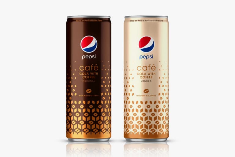 コーラとコーヒーを組み合わせた Pepsi Cafe が発売