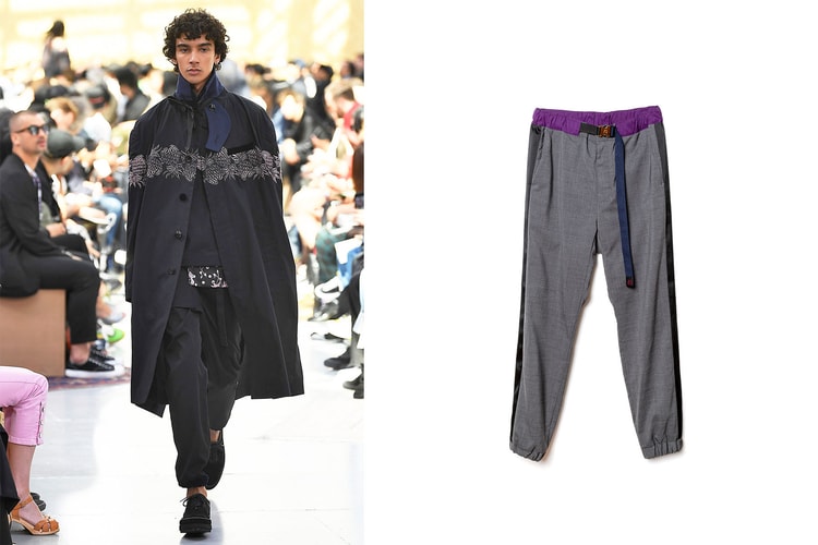 sacai が GRAMICCI との初コラボレーションによるボトムス4型を発売