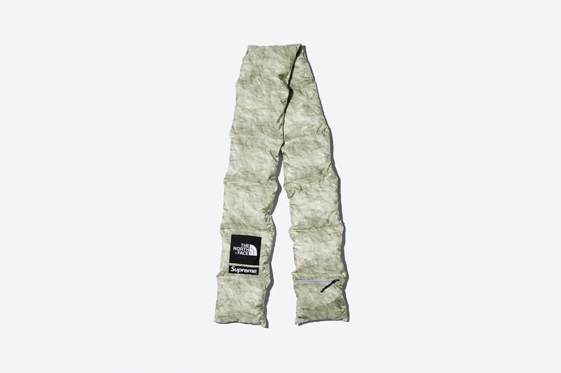 シュプリーム x ノースフェイスからヌプシコレクションが登場 Supreme x The North Face Winter 2019 Nuptse Collection Jackets Scarf Pants Snow Japan New York TNF 700-Fill paper print 