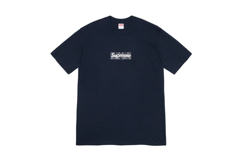 シュプリームがバンダナ柄ボックスロゴTををリリース Supreme Winter 2019 Tees: Bandana Box Logo, X-Mas Christmas T-Shirt 