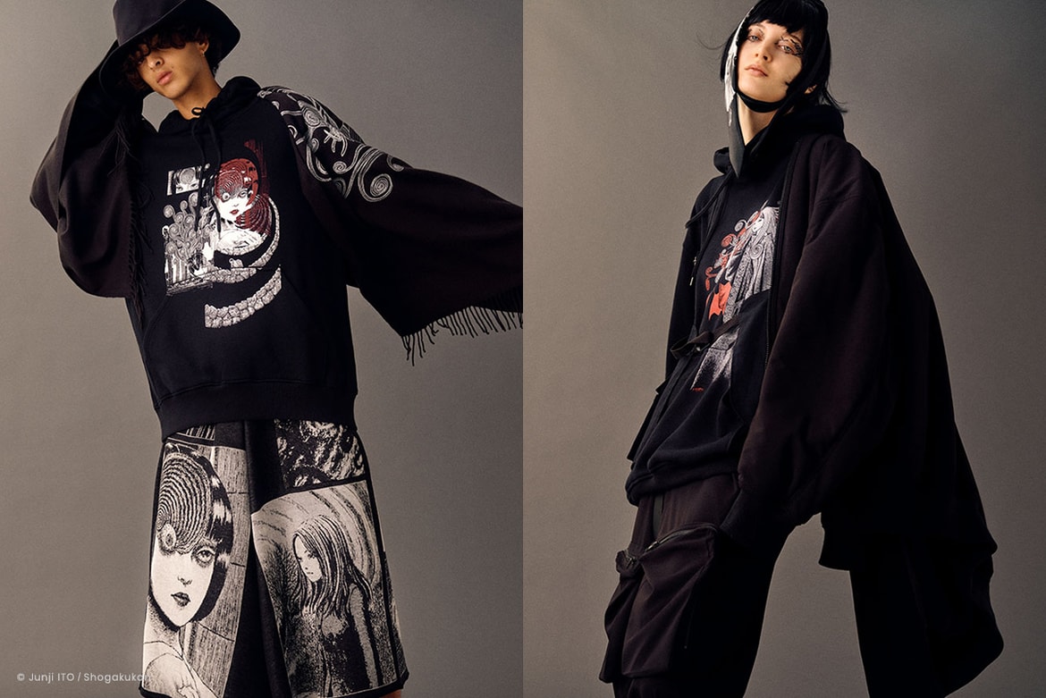 日本の怪奇漫画家 伊藤潤二とs Yteによる第2弾コラボコレクション Hypebeast Jp
