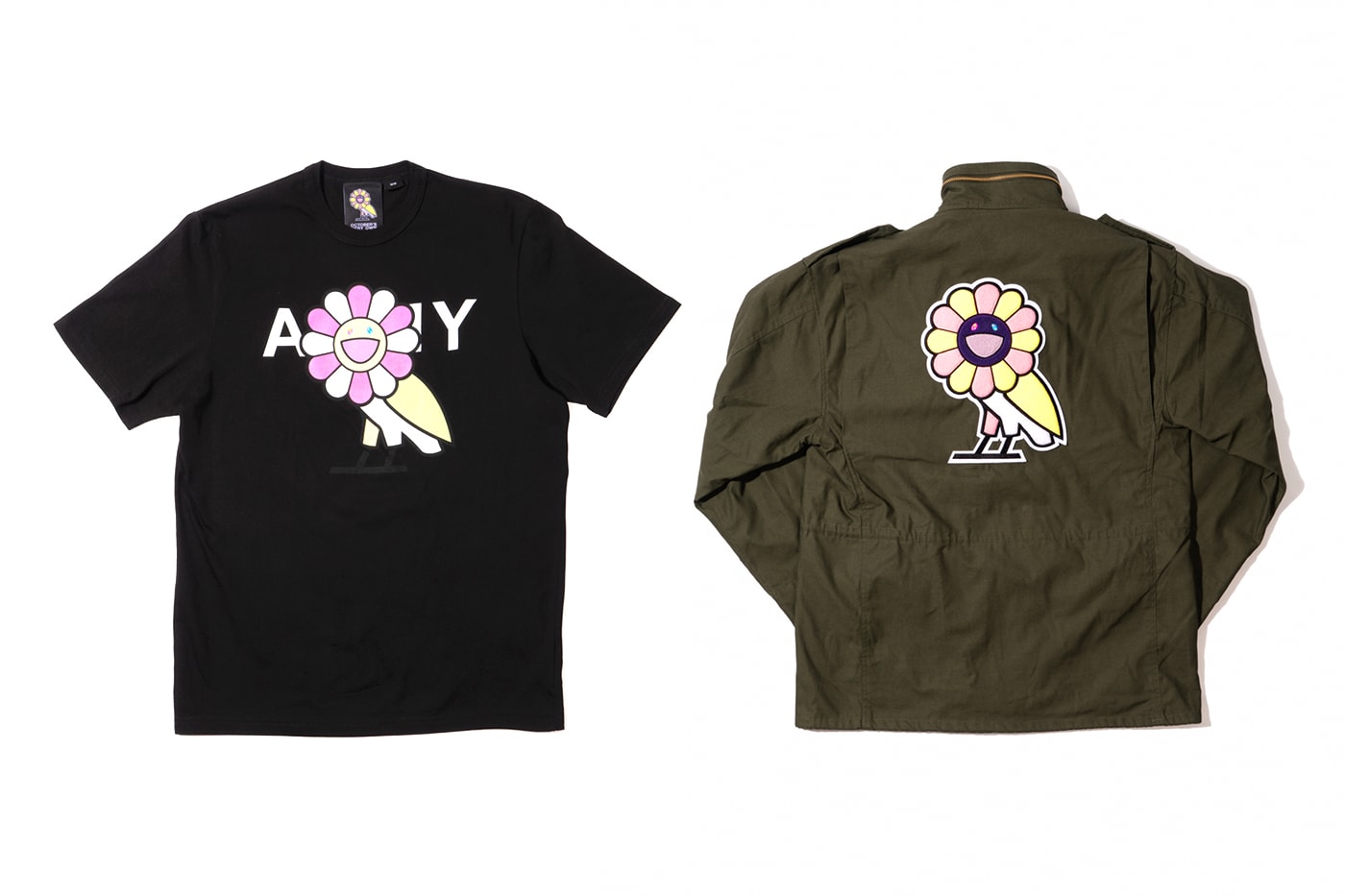 ドレイク Drake 主宰の OVO と村上隆がコラボコレクション第2弾 “Surplus”がリリース Takashi Murakami & OVO Announce "Surplus" Collection m65 hoodies drizzy drake Canada Japan KaiKai KiKi shirts fashion collaborations 