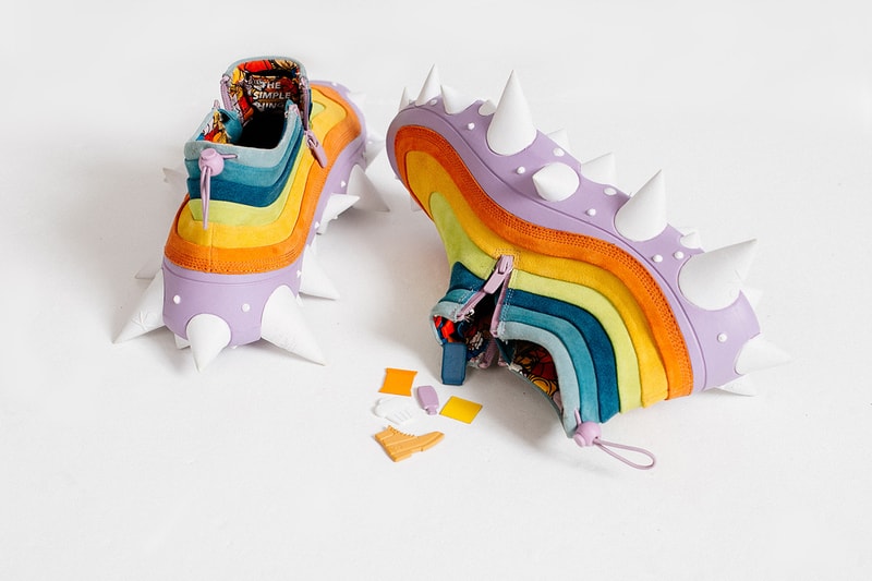村上隆のアーカイブを再解釈した世界に3足しか存在しないオリジナルスニーカーが公開 Takashi Murakami Wears Mr. Bailey Sneakers First Look Instagram Showcase 'The Simple Things' Sculpture Pharrell Williams Collaboration Art Footwear Vibram