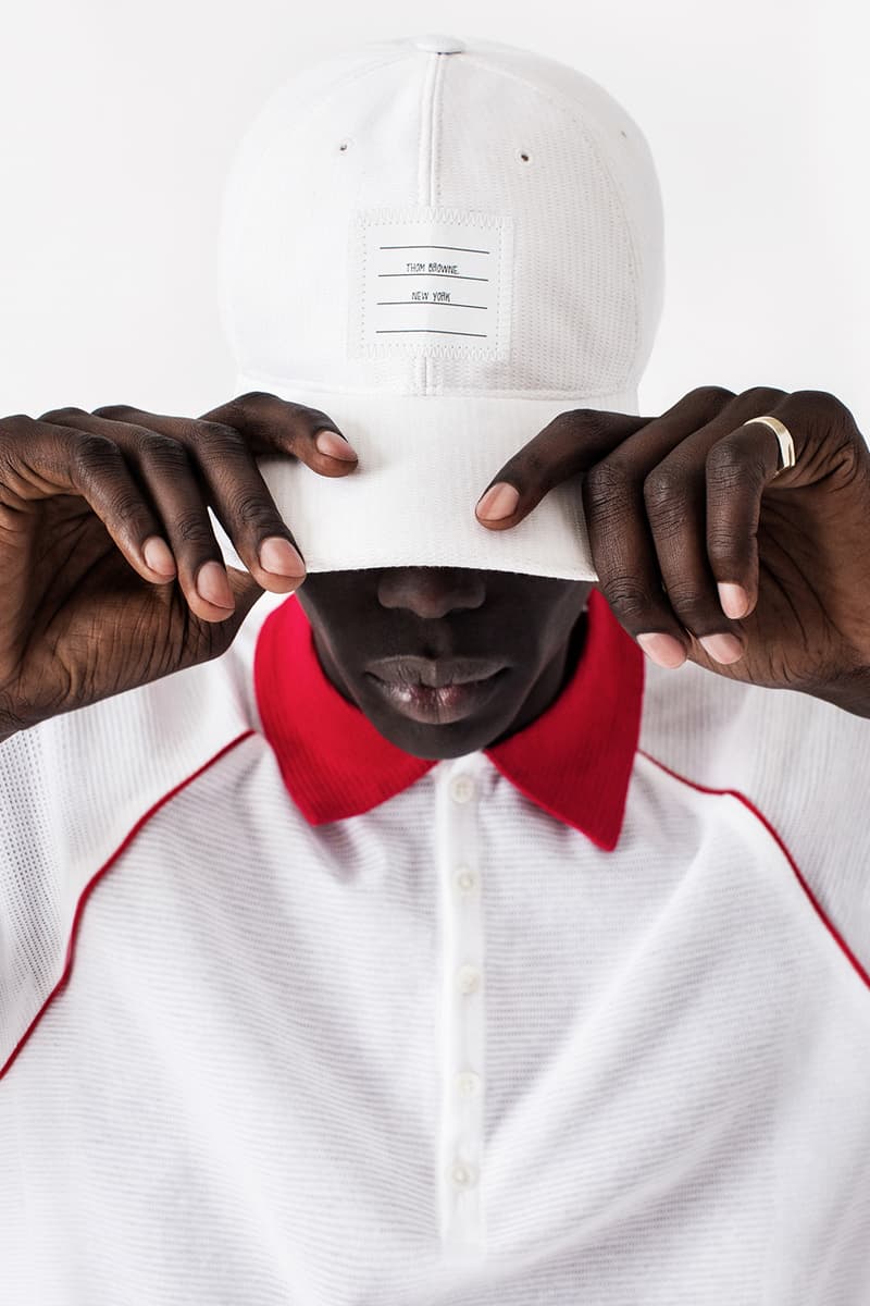 レブロンジェームズのUNKNWN x トムブラウンのコラボコレクションが登場 UNKNWN Wynwood x Thom Browne Capsule Collaboration lookbook lebron james collection menswear tee shirt polo hoodie slide sandals socks shorts mesh miami exclusive drop release date info december 13 2019 buy