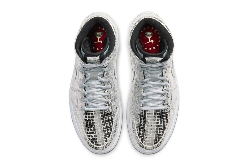 ミラーボールから着想源を得たAir Jordan 1 Midが登場 air jordan 1 mid disco ball metallic silver CU9304 001 release date info photos price