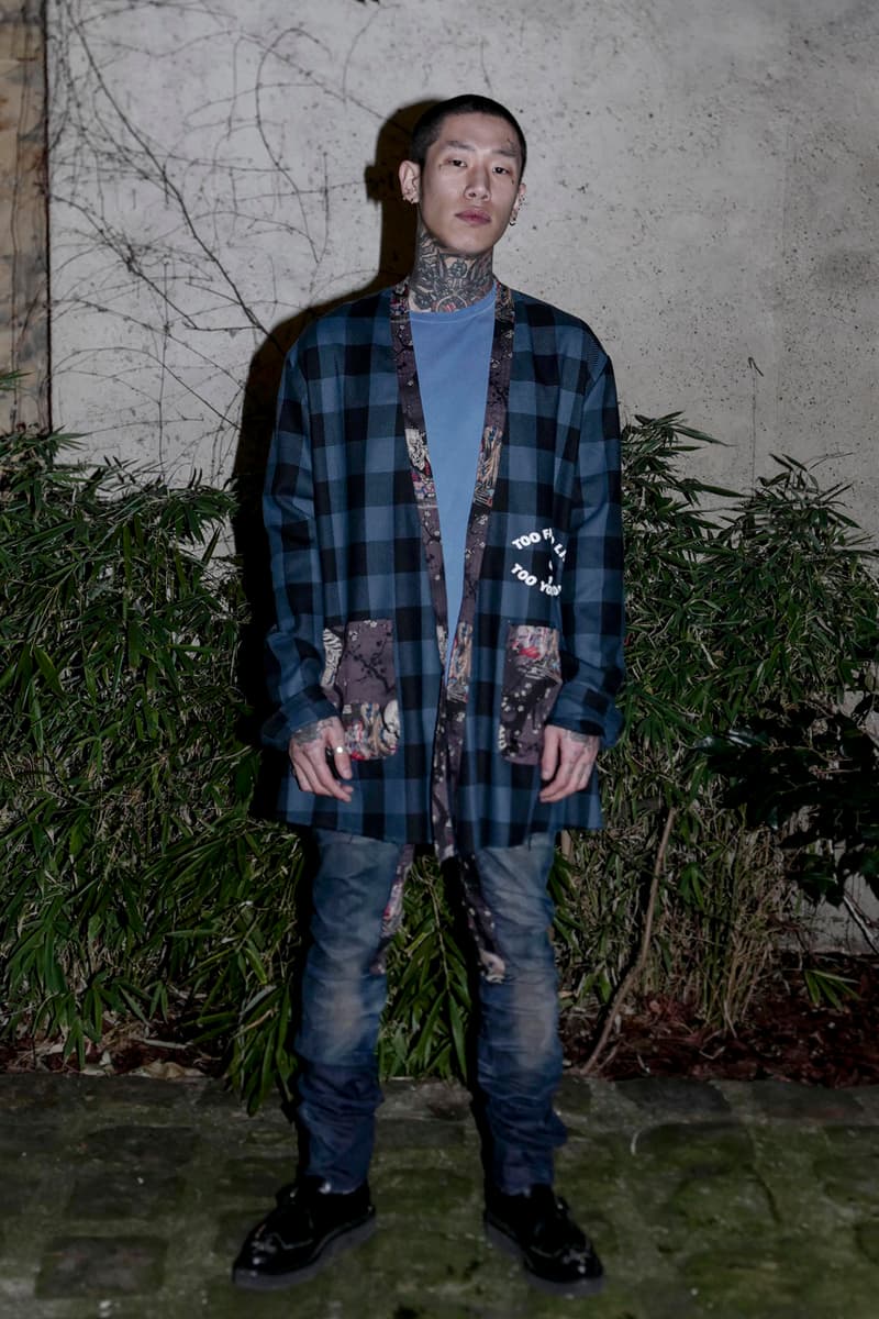 Alchemist Fall/Winter 2020 "Chaos" Collection Hoodies Coats Shirts Pants Sweatpants Plaid Tiger Koi Fish Dragon Skulls Leopard Bomber Jackets Kimono Denim