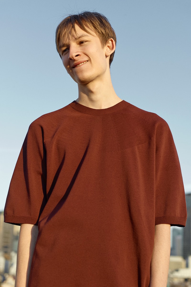 ニューバランス x オーラリーがカプセルコレクションを発表 AURALEE x New Balance SS20 COMP100, Apparel collaboration collection spring summer 2020 japan sneaker wholegarment cotton knit pants sweater 