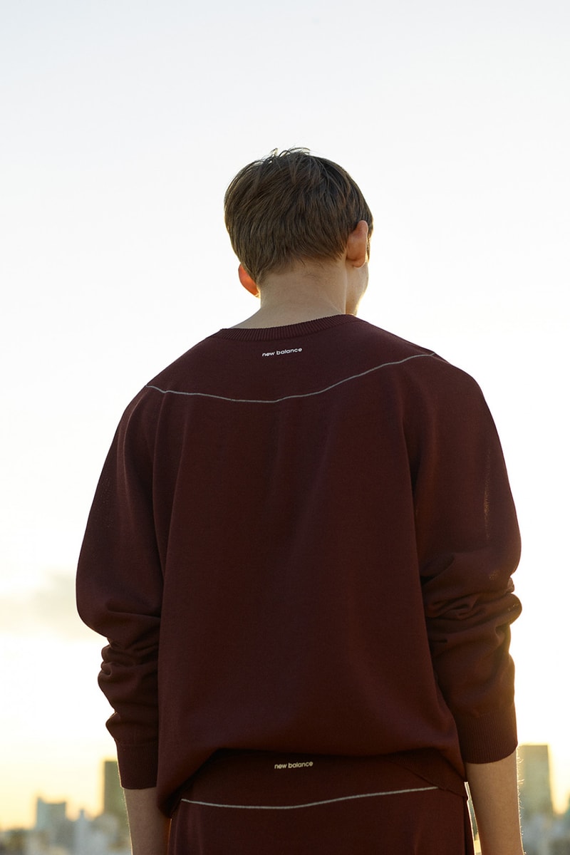 ニューバランス x オーラリーがカプセルコレクションを発表 AURALEE x New Balance SS20 COMP100, Apparel collaboration collection spring summer 2020 japan sneaker wholegarment cotton knit pants sweater 