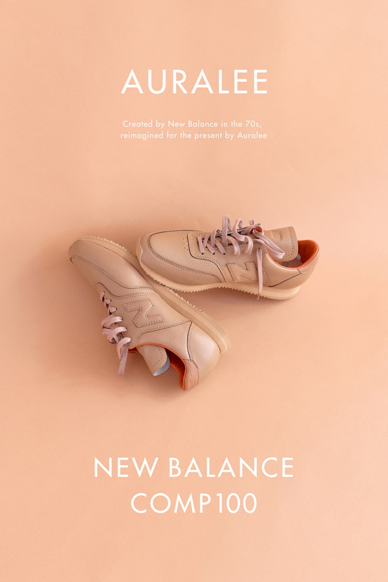 ニューバランス x オーラリーがカプセルコレクションを発表 AURALEE x New Balance SS20 COMP100, Apparel collaboration collection spring summer 2020 japan sneaker wholegarment cotton knit pants sweater 