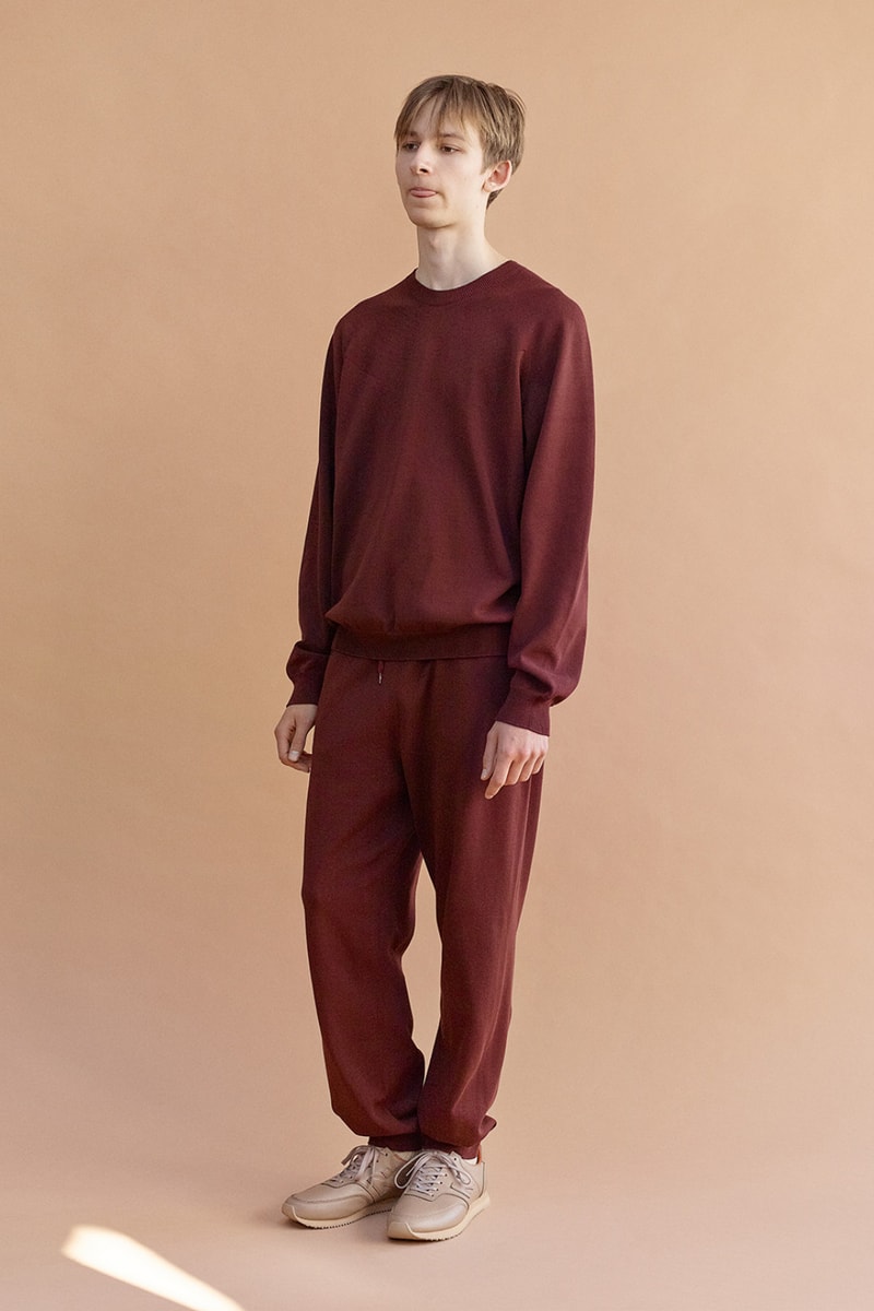 ニューバランス x オーラリーがカプセルコレクションを発表 AURALEE x New Balance SS20 COMP100, Apparel collaboration collection spring summer 2020 japan sneaker wholegarment cotton knit pants sweater 