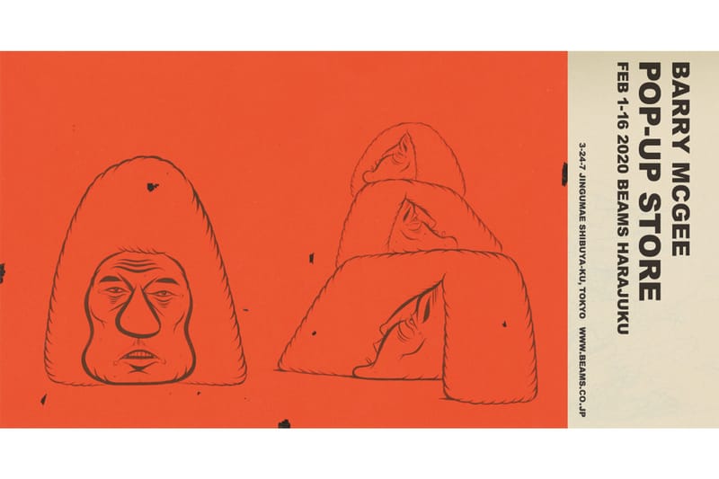 現代アーティストのバリー・マッギーがビームス 原宿にてポップアップを開催