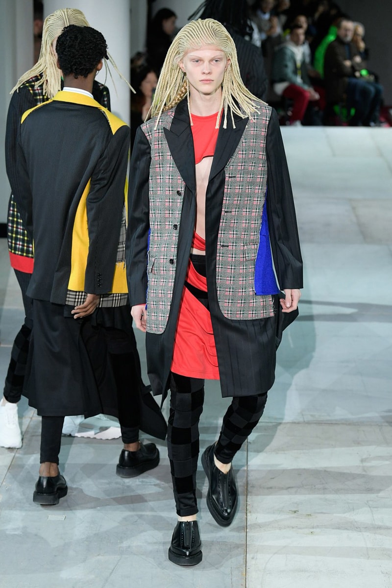 コム デ ギャルソン・オム プリュス COMME des GARÇONS HOMME PLUS FW20 fall winter 2020 collection menswear runway george cox collaboration sneaker paris fashion week pfw