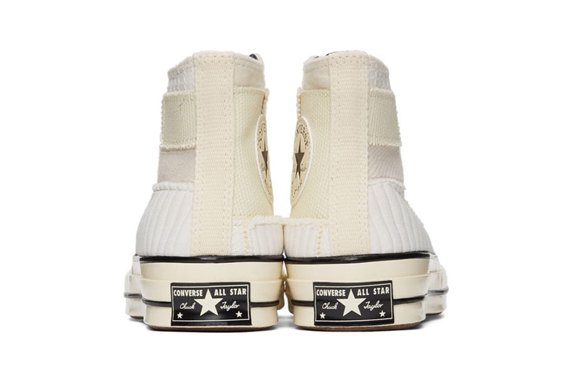 converse コンバース chuck チャック 70 hi high top ハイトップ patchwork パッチワーク green off white オフホワイト colorways sneaker release hightop panelled canvas twill ripstop jersey