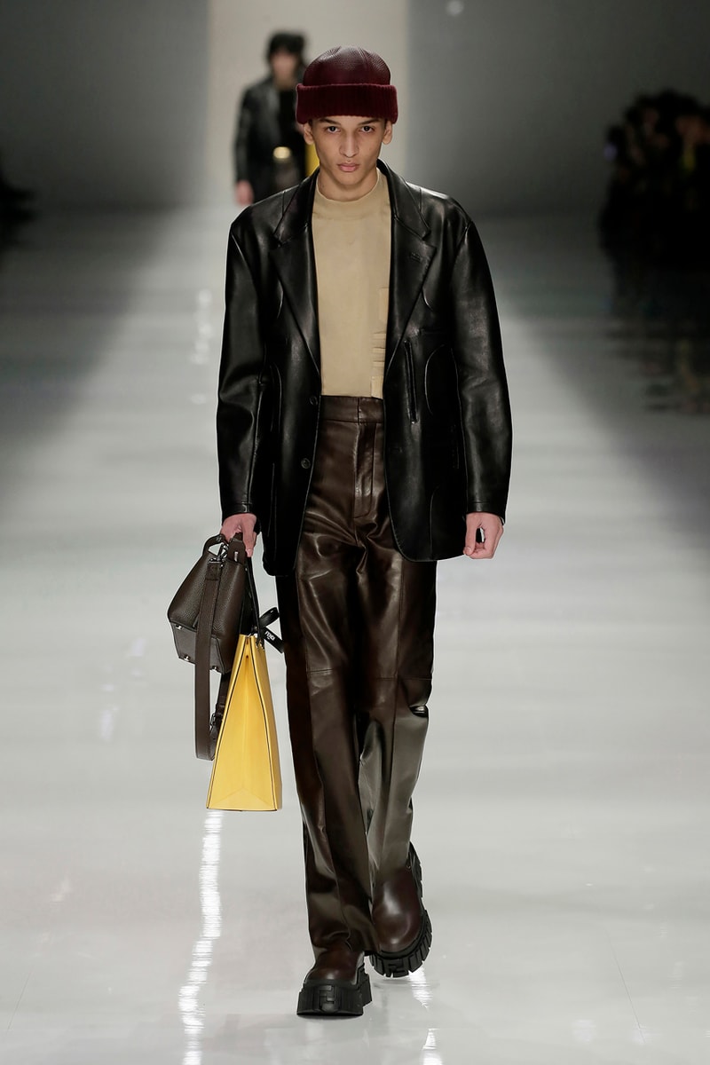 フェンディ FENDI 2020年秋冬メンズコレクション fendi fall winter 2020 mens collection runway show images silvia venturini creative director anrealage collaboration 