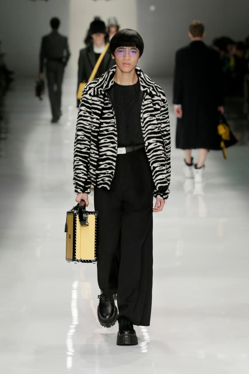 フェンディ FENDI 2020年秋冬メンズコレクション fendi fall winter 2020 mens collection runway show images silvia venturini creative director anrealage collaboration 