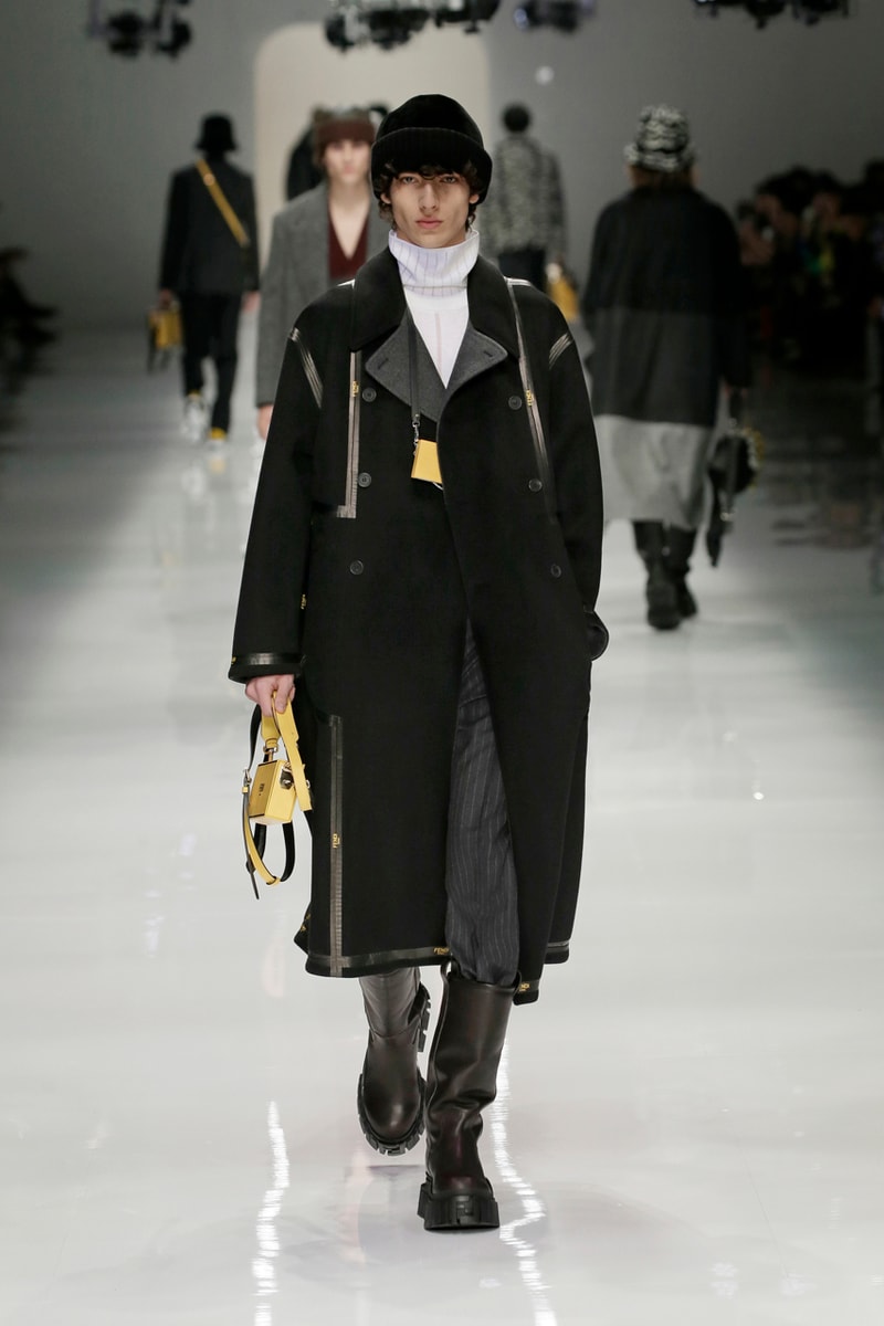 フェンディ FENDI 2020年秋冬メンズコレクション fendi fall winter 2020 mens collection runway show images silvia venturini creative director anrealage collaboration 
