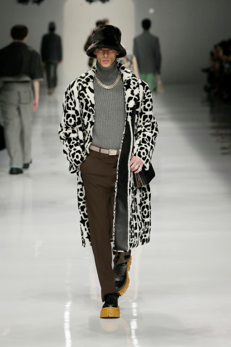 フェンディ FENDI 2020年秋冬メンズコレクション fendi fall winter 2020 mens collection runway show images silvia venturini creative director anrealage collaboration 