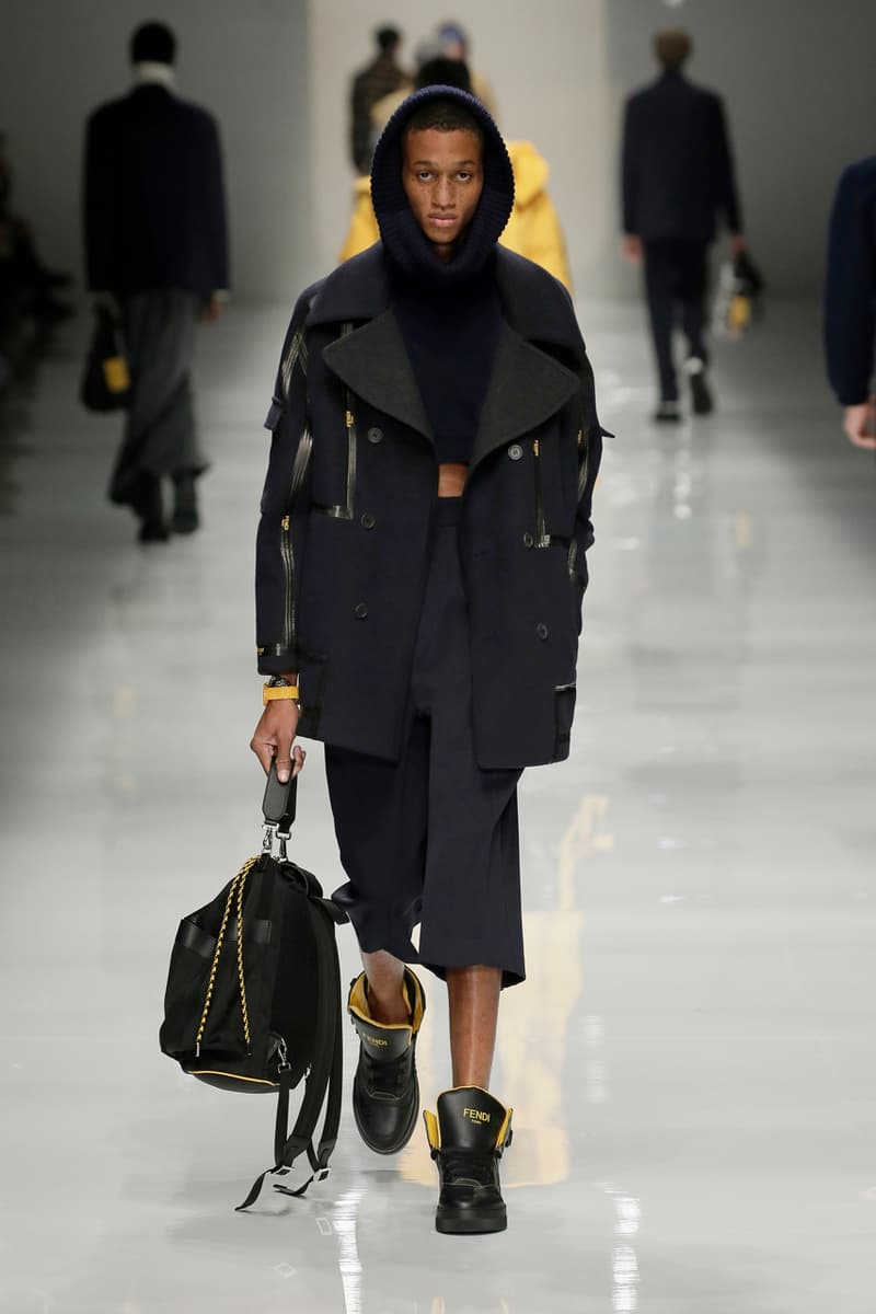 フェンディ FENDI 2020年秋冬メンズコレクション fendi fall winter 2020 mens collection runway show images silvia venturini creative director anrealage collaboration 