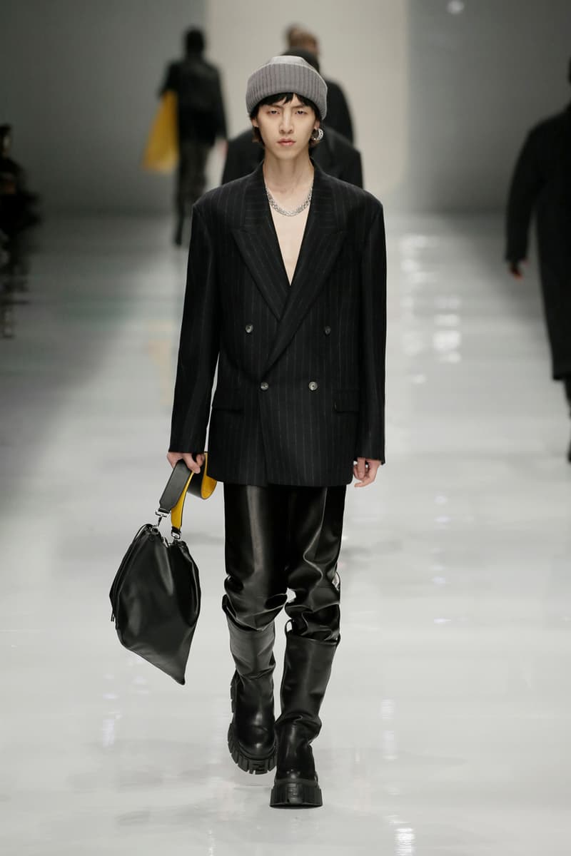 フェンディ FENDI 2020年秋冬メンズコレクション fendi fall winter 2020 mens collection runway show images silvia venturini creative director anrealage collaboration 