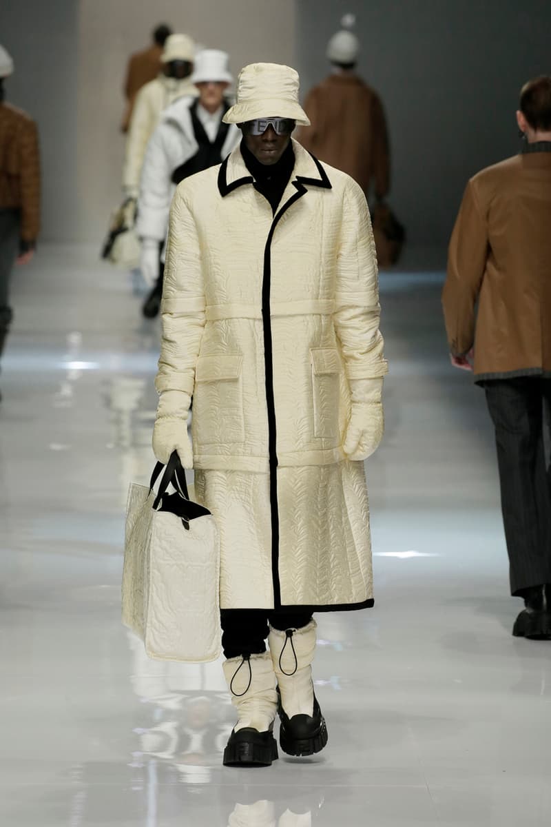 フェンディ FENDI 2020年秋冬メンズコレクション fendi fall winter 2020 mens collection runway show images silvia venturini creative director anrealage collaboration 