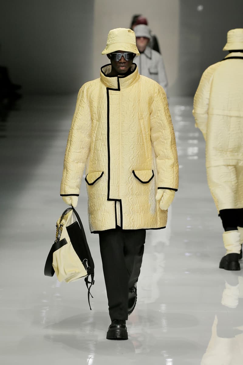 フェンディ FENDI 2020年秋冬メンズコレクション fendi fall winter 2020 mens collection runway show images silvia venturini creative director anrealage collaboration 