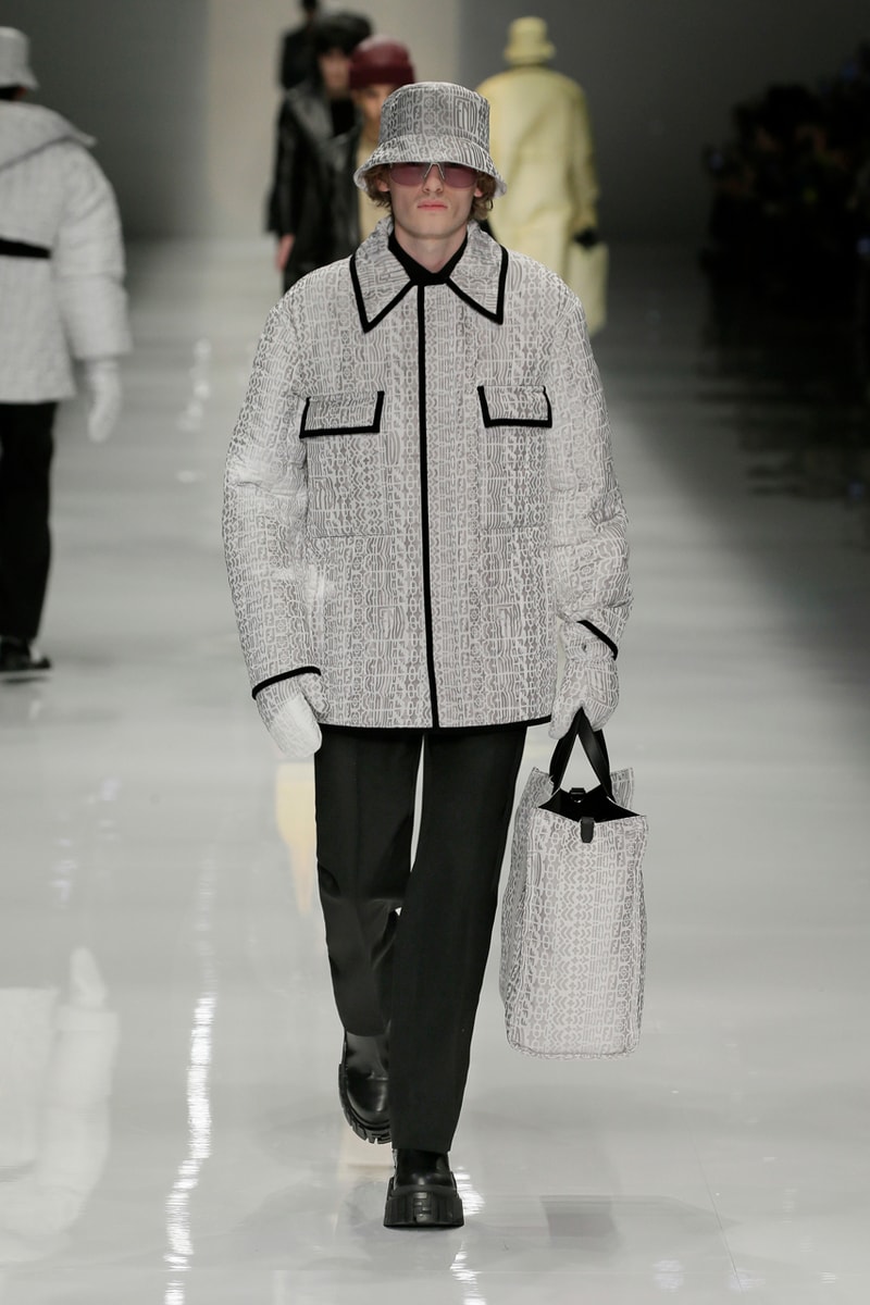 フェンディ FENDI 2020年秋冬メンズコレクション fendi fall winter 2020 mens collection runway show images silvia venturini creative director anrealage collaboration 