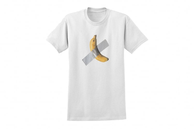 名門ギャラリー Perrotin から約1,360万円のバナナをプリントした限定Tシャツが登場