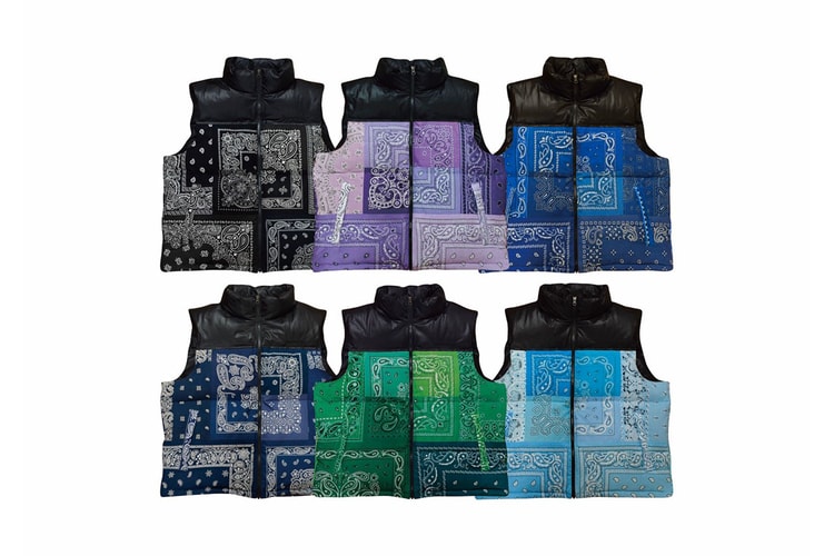 MIYAGI HIDETAKA によるバンダナダウンベストが 2G にて数量限定リリース