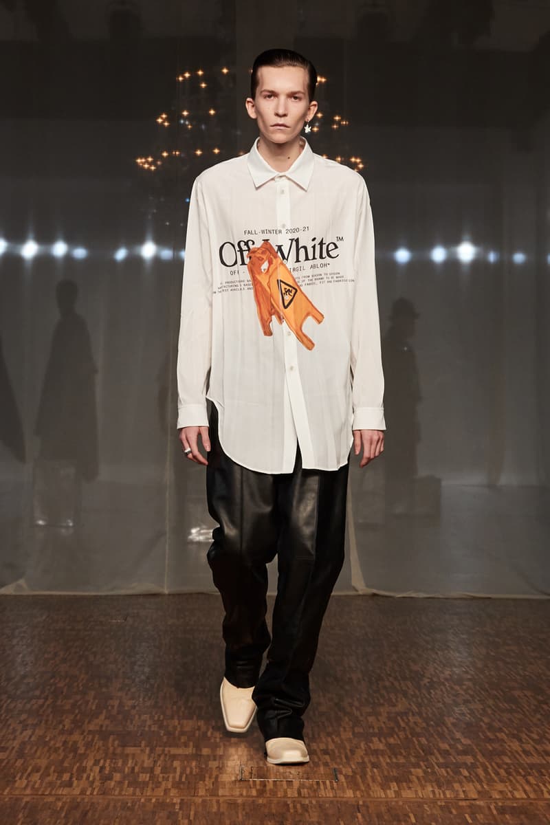 オフホワイト Off-White™️ が2020年秋冬メンズコレクションを発表 Off-White™ Fall/Winter 2020 Menswear Runway Collection show presentation paris fashion week fw20 virgil abloh jordan 5 collaboration pfw tornado warning