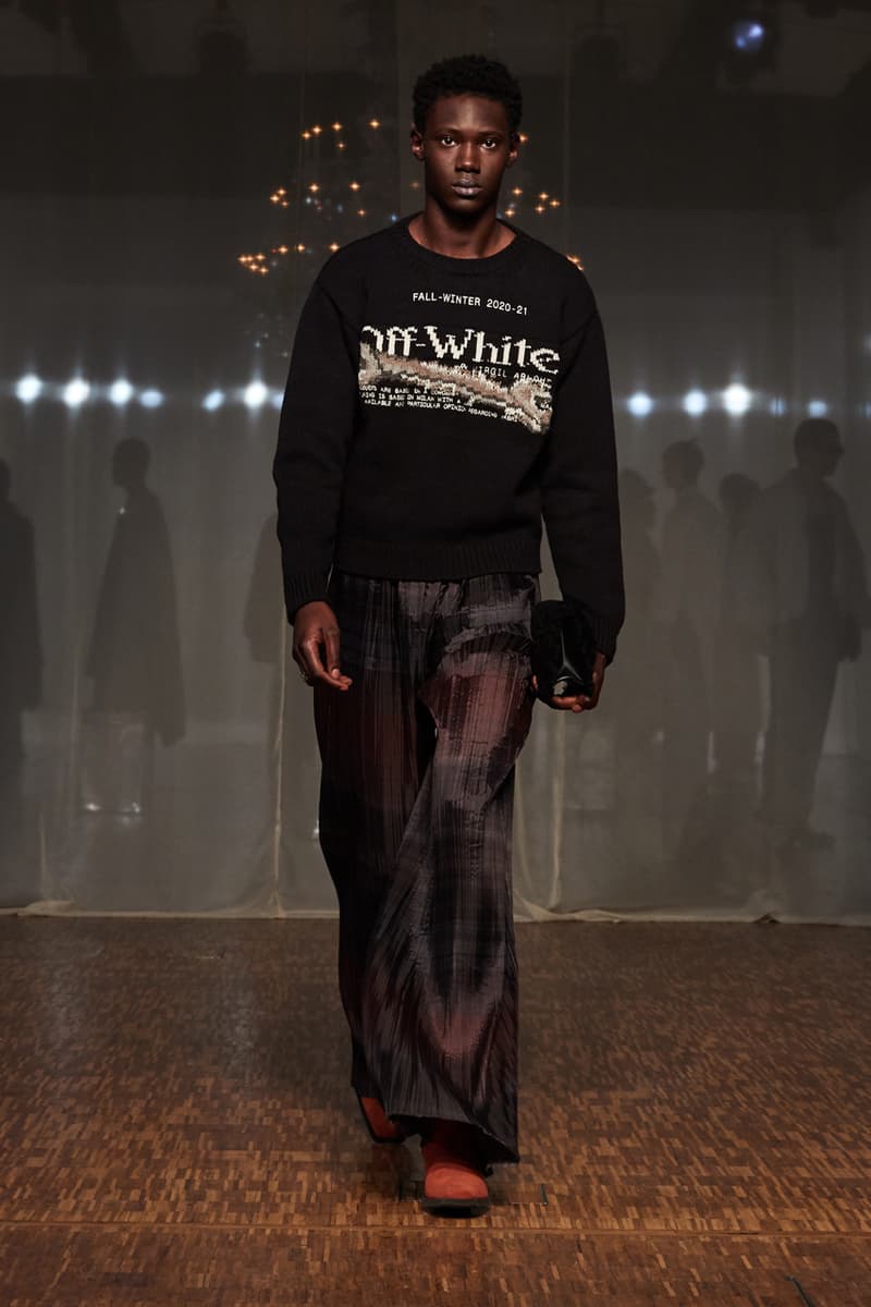 オフホワイト Off-White™️ が2020年秋冬メンズコレクションを発表 Off-White™ Fall/Winter 2020 Menswear Runway Collection show presentation paris fashion week fw20 virgil abloh jordan 5 collaboration pfw tornado warning