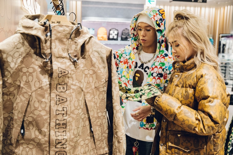 COACH x BAPE® コラボコレクション ポップアップストア潜入　伊勢丹　ポップアップ　JP THE WAVY  レザーアウター エイプ　ベイプ　コーチ　こーち