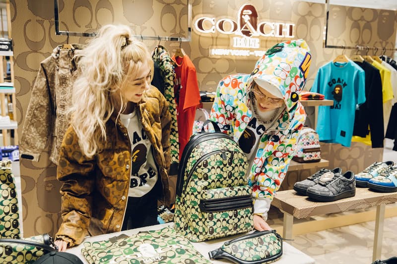 COACH x BAPE® コラボコレクション ポップアップストア潜入 伊勢丹 ポップアップ JP THE WAVY レザーアウター エイプ ベイプ コーチ こーち