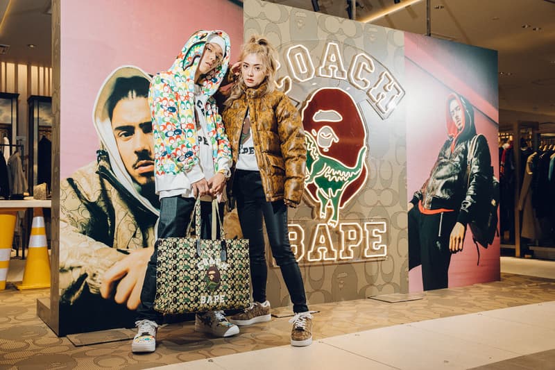 COACH x BAPE® コラボコレクション ポップアップストア潜入 伊勢丹 ポップアップ JP THE WAVY レザーアウター エイプ ベイプ コーチ こーち