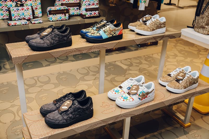 COACH x BAPE® コラボコレクション ポップアップストア潜入 伊勢丹 ポップアップ JP THE WAVY レザーアウター エイプ ベイプ コーチ こーち