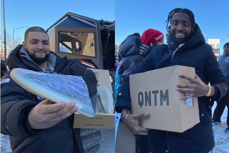 Kanye West がシカゴの路上で最新モデル YEEZY QNTM をゲリラ無料配布