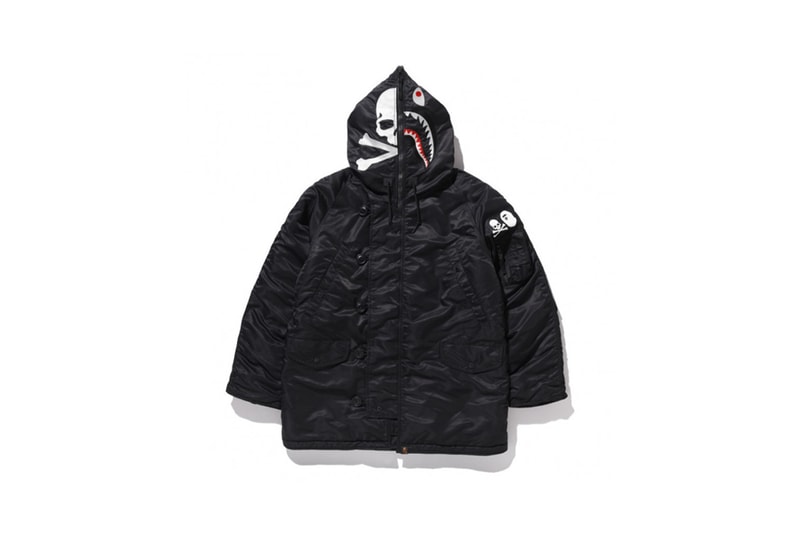 BAPE ベイプ vs mastermind JAPAN マスターマインド 伊勢丹 Isetan Capsule collection カプセル コレクション skull and crossbones motif logo brand shark コラボ 東京 限定 新宿 伊勢丹メンズ館 hoodie medicom toy bearbrick 100 collectible figure tokyo exlcusive concept store
