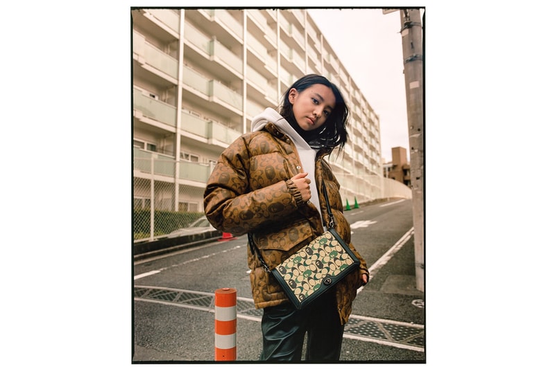 COACH x BAPE® コラボコレクション 最新ルックブック 公開　伊勢丹　ポップアップ　　Quincy Brown　KOKI キムタク レザーアウター エイプ　ベイプ　コーチ　こーち