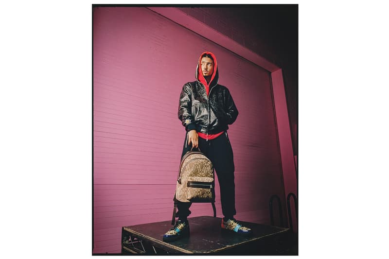 COACH x BAPE® コラボコレクション 最新ルックブック 公開　伊勢丹　ポップアップ　　Quincy Brown　KOKI キムタク レザーアウター エイプ　ベイプ　コーチ　こーち