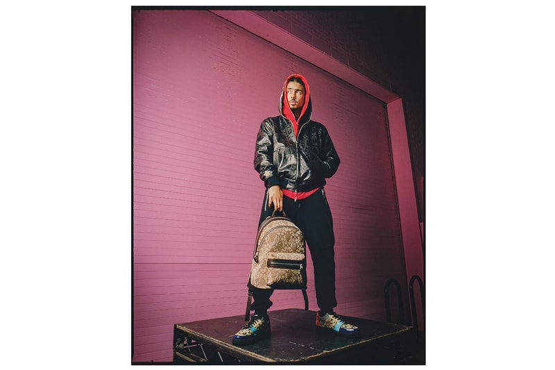 COACH x BAPE® コラボコレクション 最新ルックブック 公開　伊勢丹　ポップアップ　　Quincy Brown　KOKI キムタク レザーアウター エイプ　ベイプ　コーチ　こーち