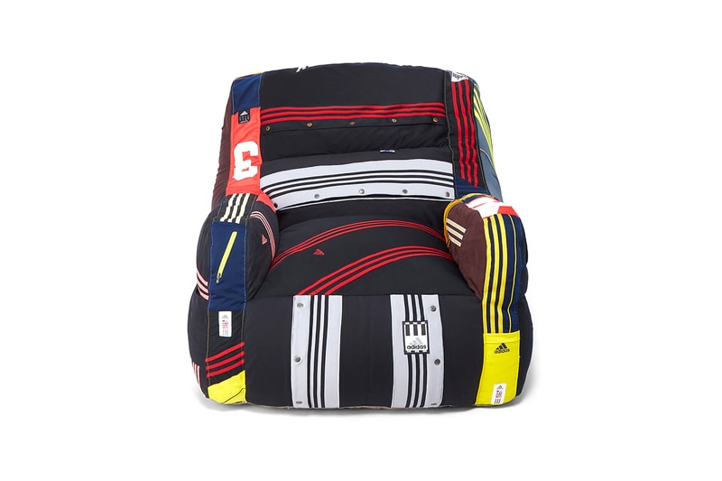 RxCylcle: DRx for LN-CC adidas Tracksuit Bean Bag Chair Design Homewear Items Recycled Program Vintage Garments Upcycling Furniture Hand Made Los Angeles LA 