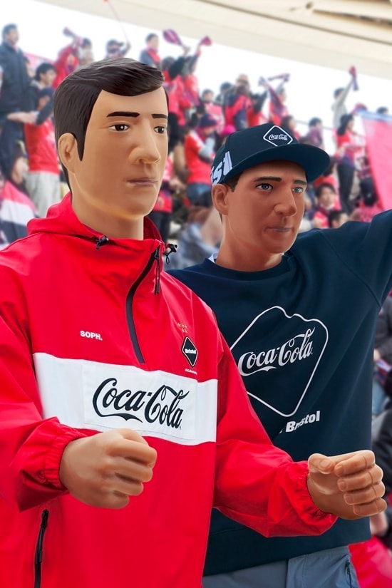 FCRB × コカ･コーラによる最新コラボコレクションがローンチ Coca Cola F C Real Bristol 2020 spring summer Capsule collection sophnet soph japanese designers streetwear star spangled red white blue monochromatic jackets shorts hoodies