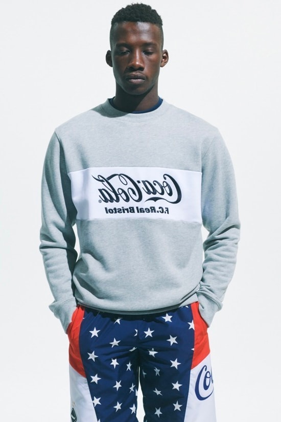 FCRB × コカ･コーラによる最新コラボコレクションがローンチ Coca Cola F C Real Bristol 2020 spring summer Capsule collection sophnet soph japanese designers streetwear star spangled red white blue monochromatic jackets shorts hoodies