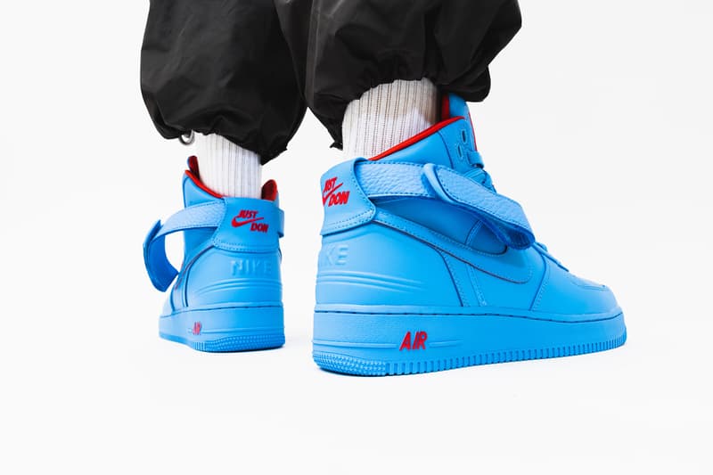 ナイキ エアフォース1 Just Don × Nike よりシカゴへのオマージュを捧げた Air Force 1 Hi "Chicago" が登場 just don c nike air force 1 2 3 hi high nba all star chicago university blue red cw3812 400 release date info photos price american express amex