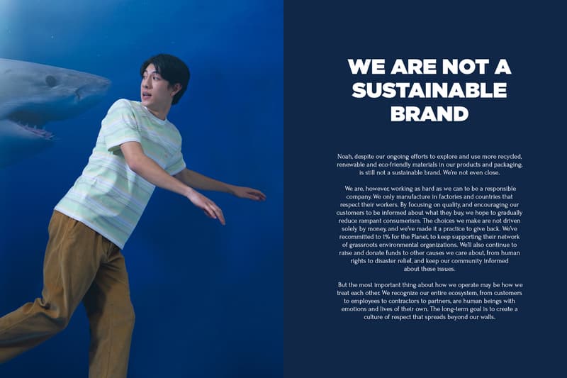 NOAH ノア Spring/Summer 2020 春夏 コレクション ルックブック Collection 海洋 保全 保護 環境 サステナビリティ Lookbook ss20 brendon babenzian beach ocean sustainable