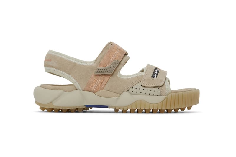 Off-White™ からトレッキング用のサンダルが登場 Off-White™ Oddsy Trekking Sandals: Blue, Beige, Black Hiking Trails ssense