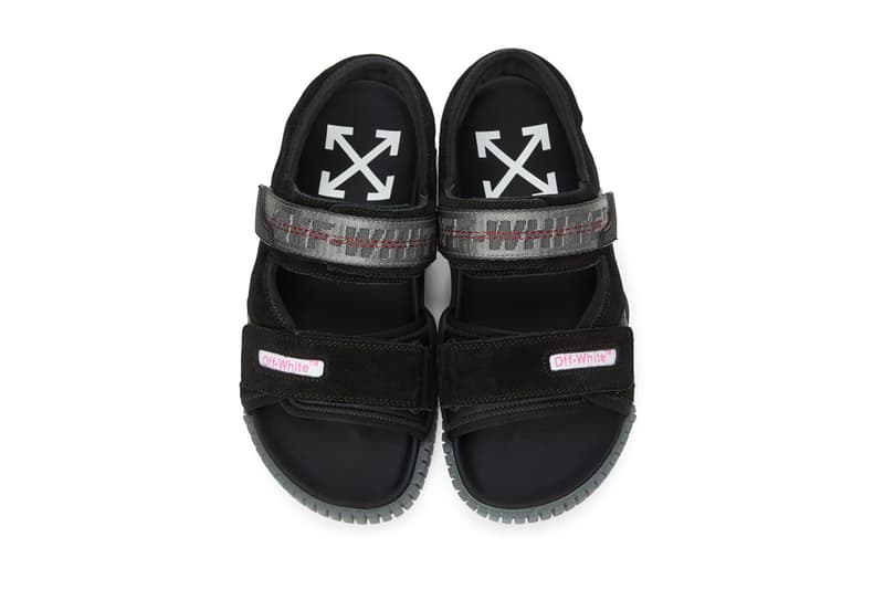 Off-White™ からトレッキング用のサンダルが登場 Off-White™ Oddsy Trekking Sandals: Blue, Beige, Black Hiking Trails ssense