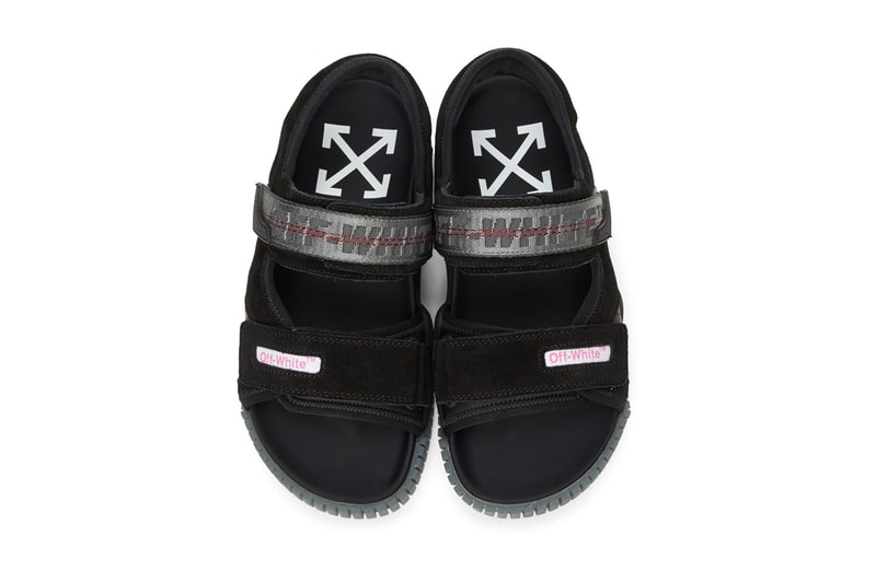 Off-White™ からトレッキング用のサンダルが登場 Off-White™ Oddsy Trekking Sandals: Blue, Beige, Black Hiking Trails ssense